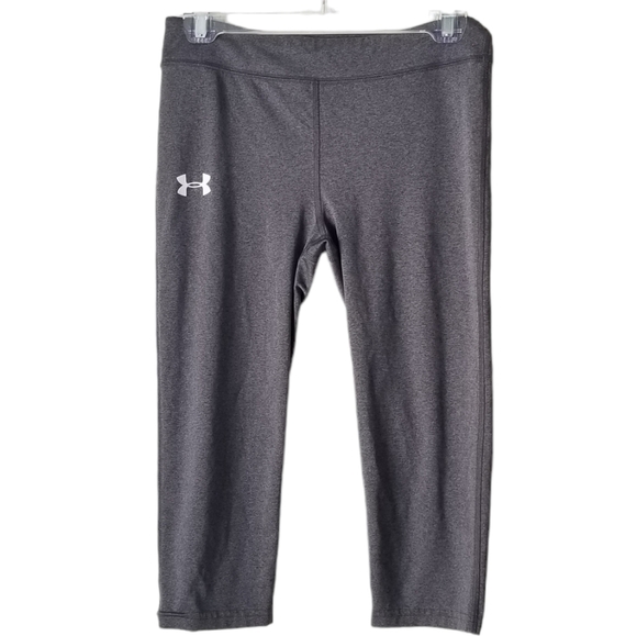 Women's Under Armour Gray Capri Active Leggings, Size S - Picture 1 of 9